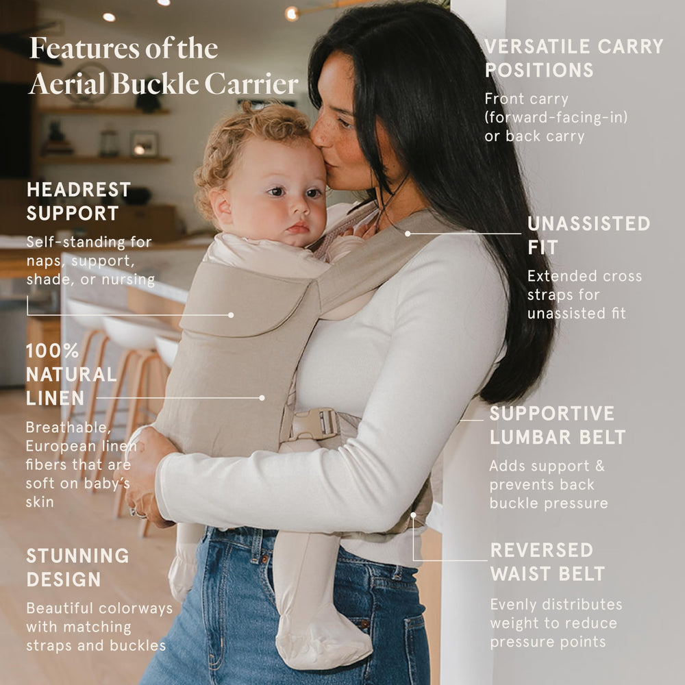 WildBird Aerial Buckle Carrier cross straps provide balanced support.