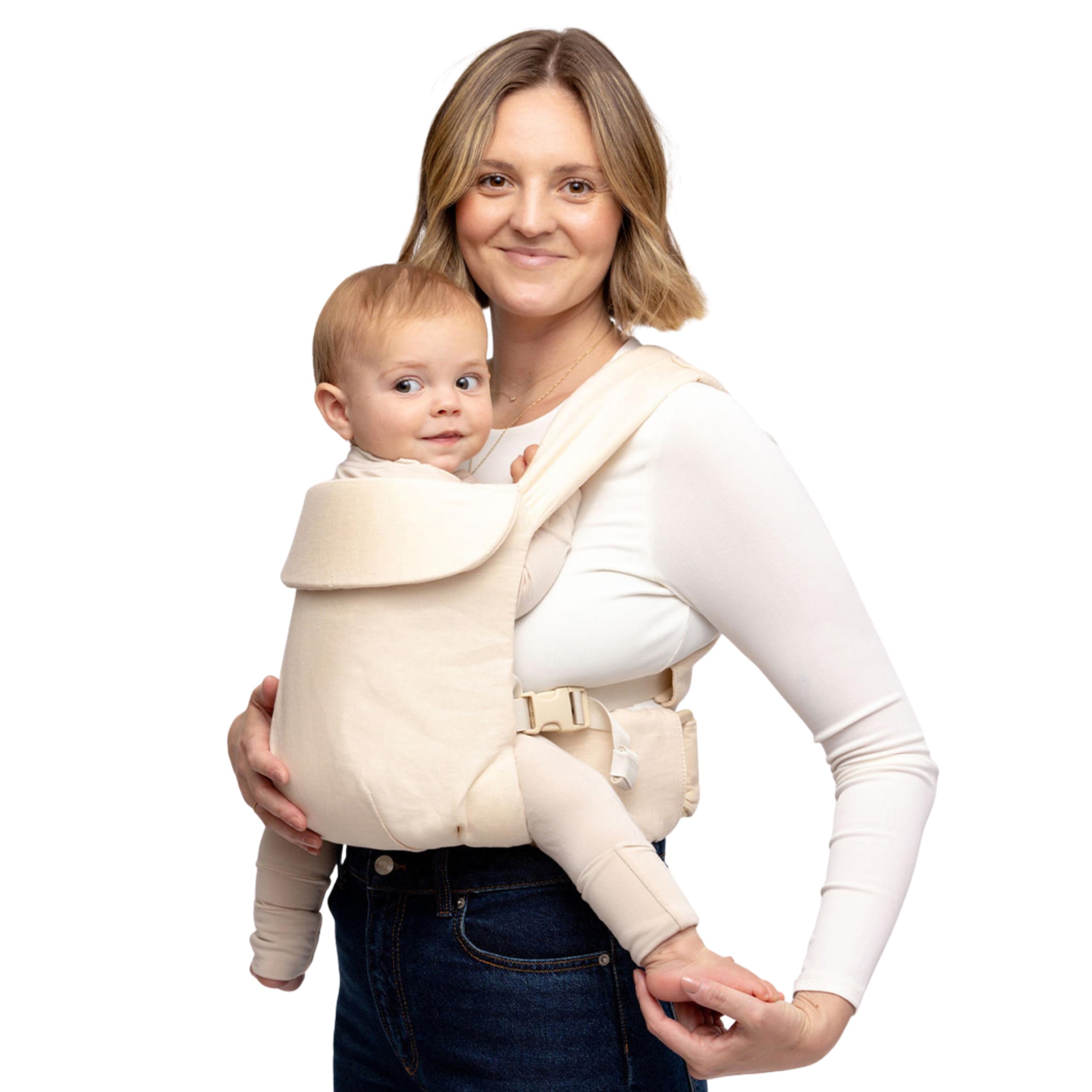 WildBird Aerial Buckle Carrier front carry, cozy support for growing babies on daily strolls.