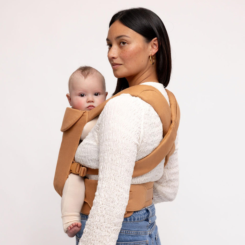 WildBird Aerial Buckle Carrier hip healthy design for caregivers.