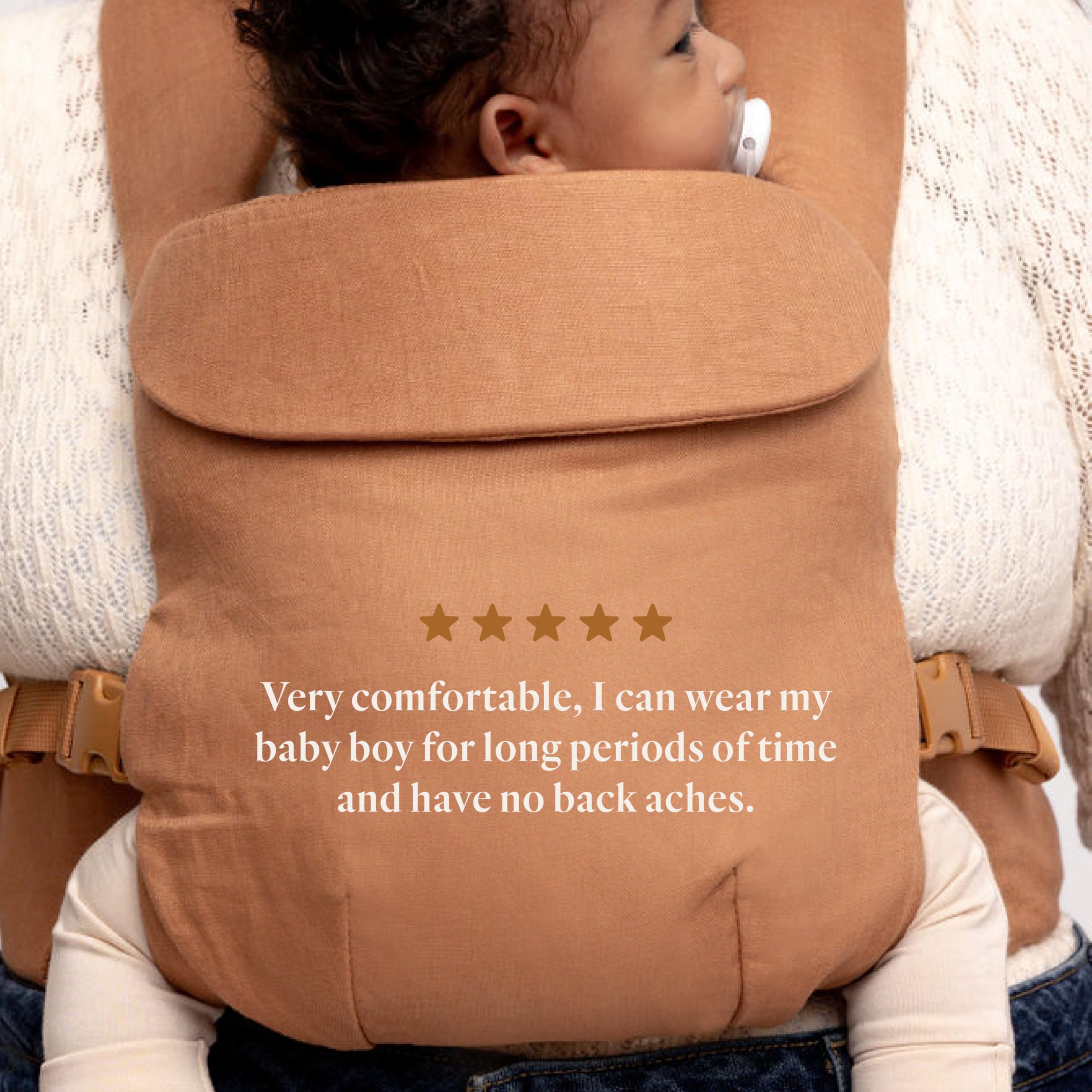WildBird Aerial Buckle Carrier lumbar support reduces shoulder strain.