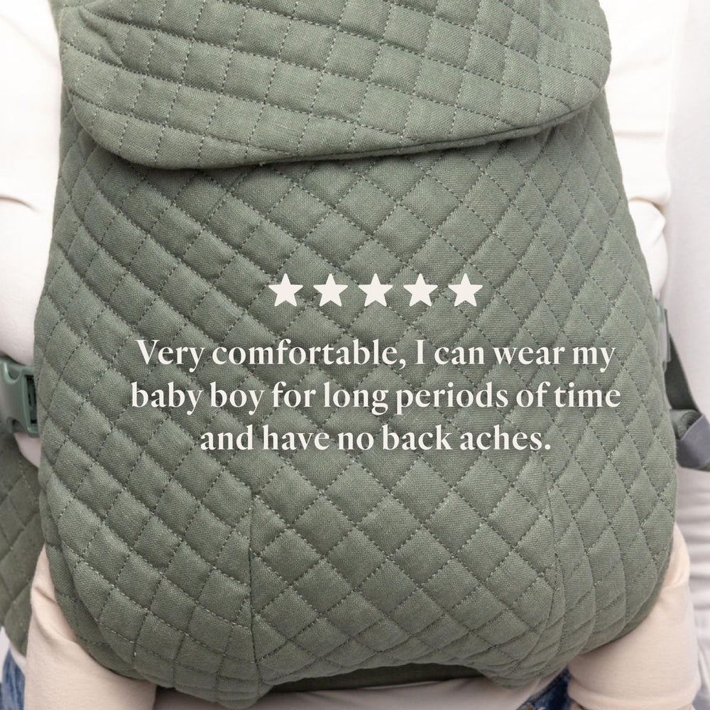 WildBird Aerial Buckle Carrier lumbar support helps even weight distribution.