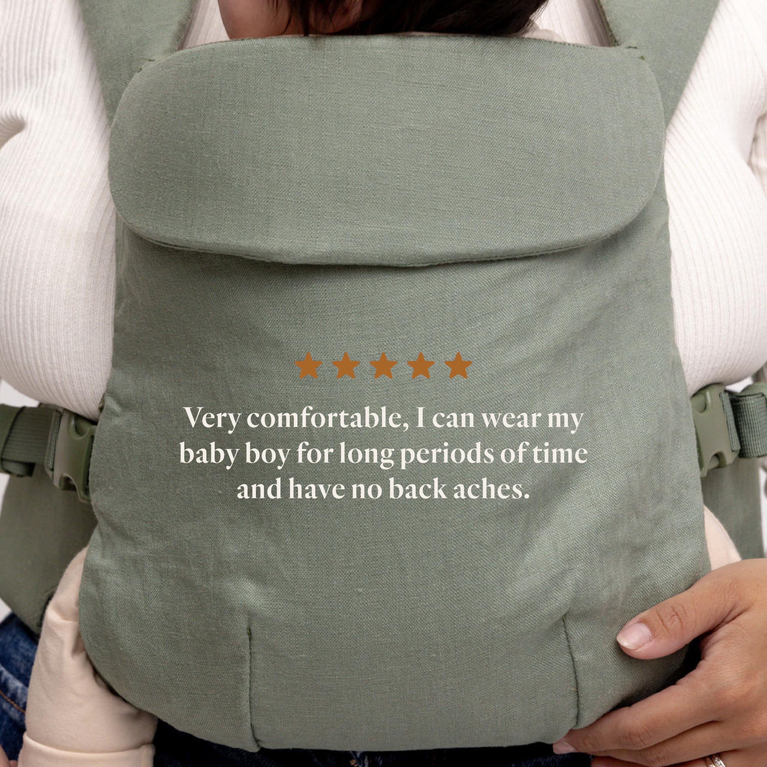 WildBird Aerial Buckle Carrier padded cross straps reduce shoulder pressure.