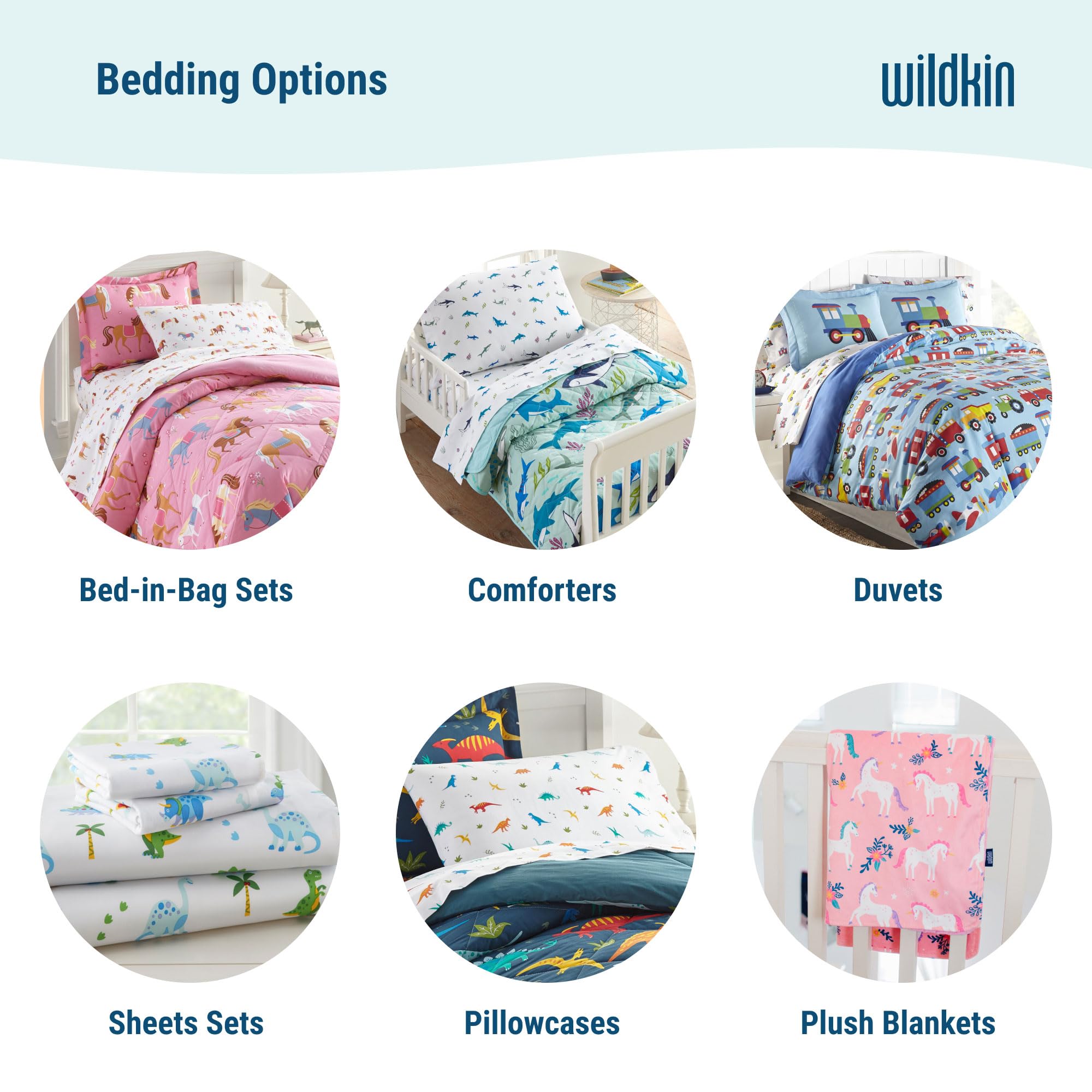Wildkin Shark Attack bedtime scene with cozy crib setup