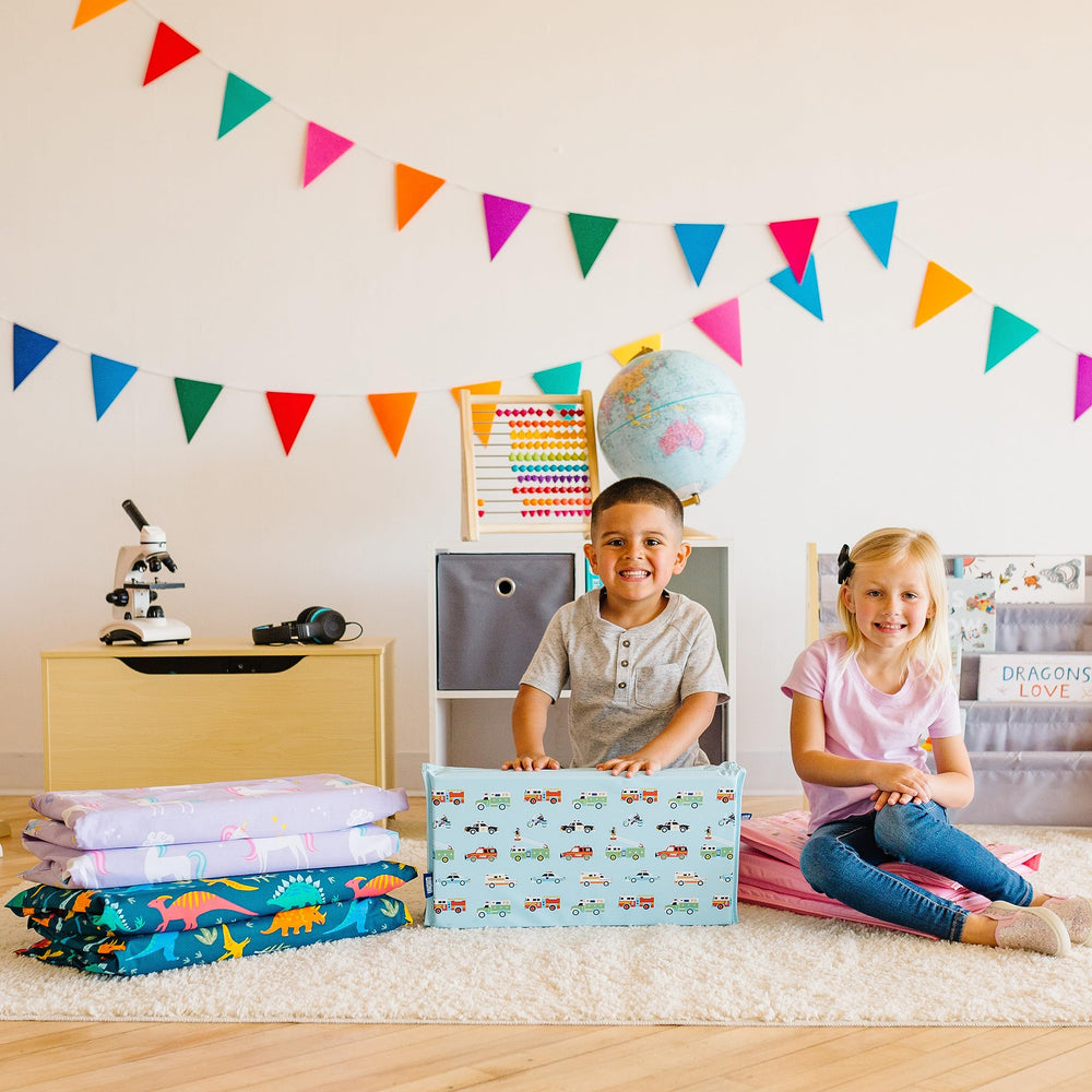 Wildkin robots nap mat cover machine-washable for busy families