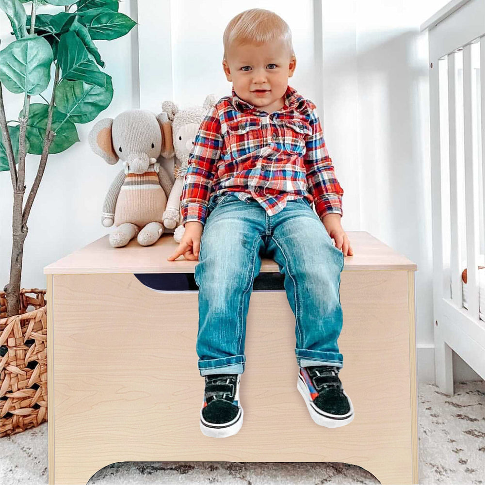 Wildkin toy box bench-top seat and storage combo for cozy play areas.