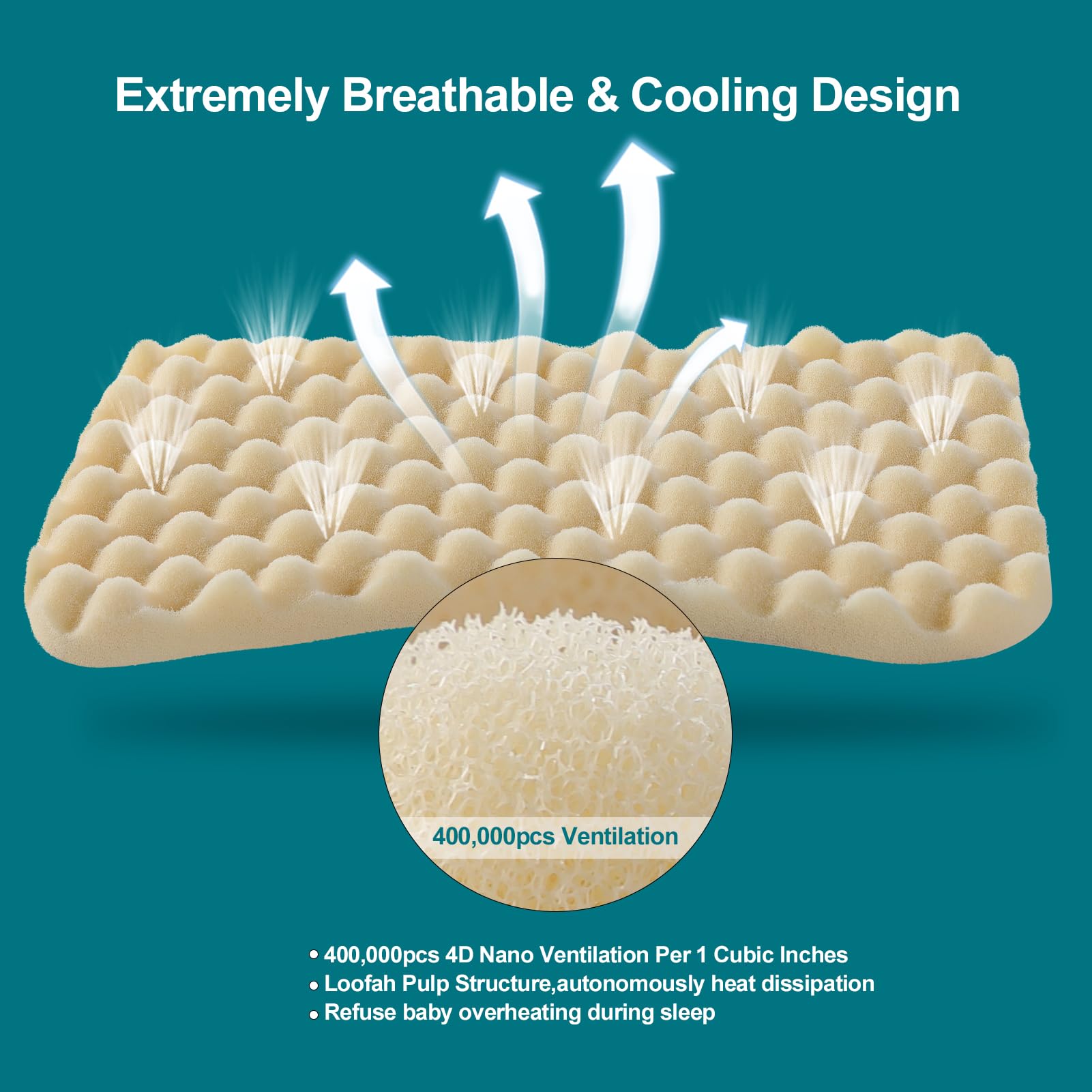 Willai breathable cotton cover keeps child cool and cozy during rest