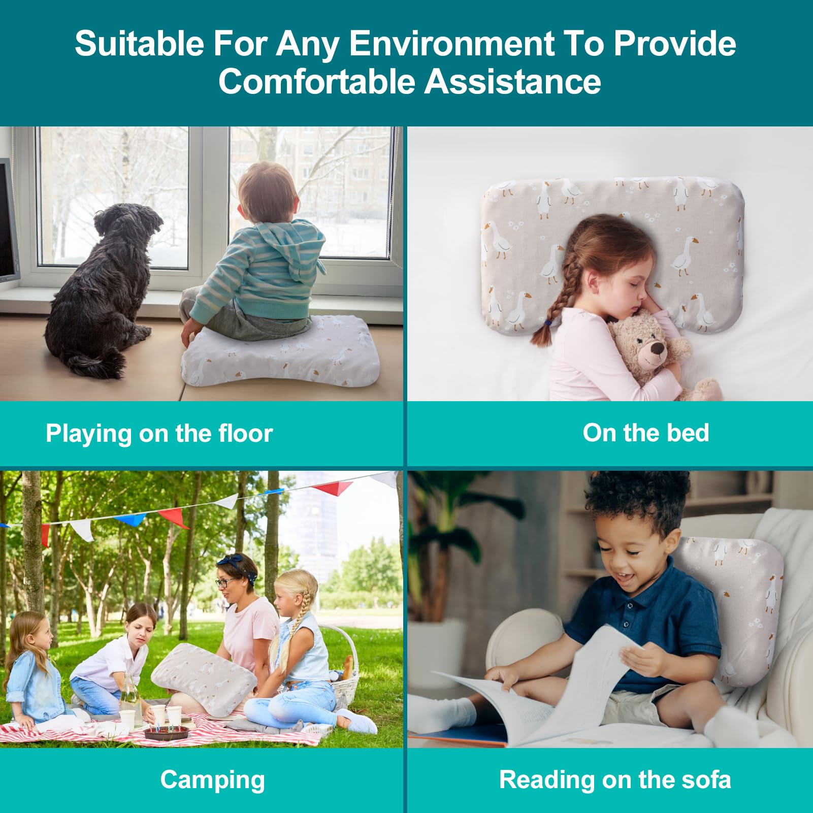 Willai compact toddler pillow ideal for naps in kindergarten