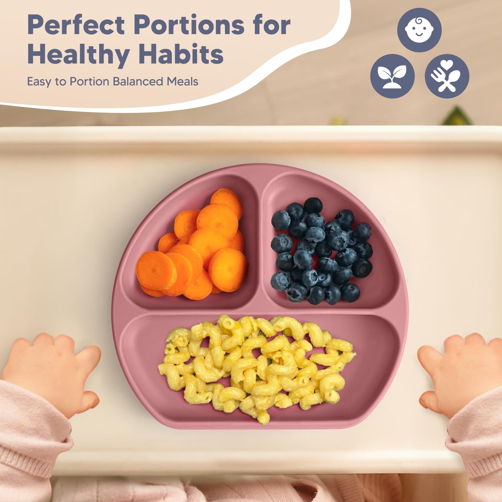 WiLLBEttER silicone spoon with wooden handle is ideal for teething-friendly feeding.