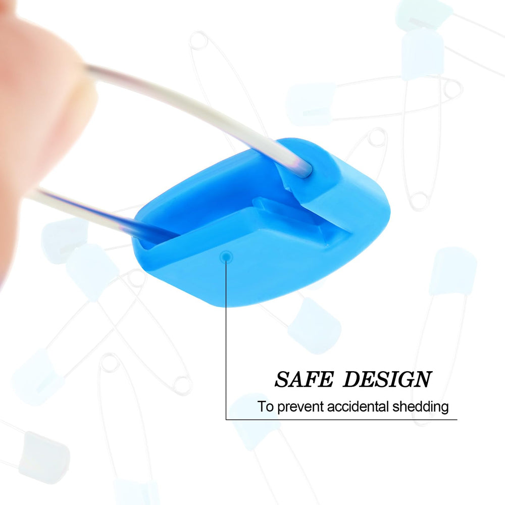 Willbond diaper pins blue plastic safety locks provide quick secure closures.