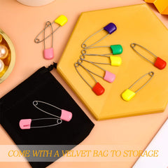 Velvet bag stores all WILLBOND diaper pins neatly