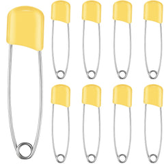 Willbond diaper pins yellow pack for secure cloth diaper fastening and easy daily use