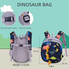 Willikiva dinosaur backpack worn by child for hands-free park walks