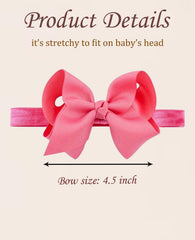 WillingTee baby girls headbands display set featuring 30 colors for versatile outfits
