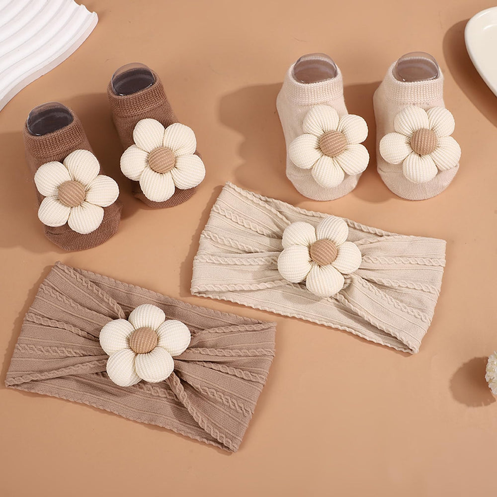 WillingTee nylon headband in beige, soft and stretchy