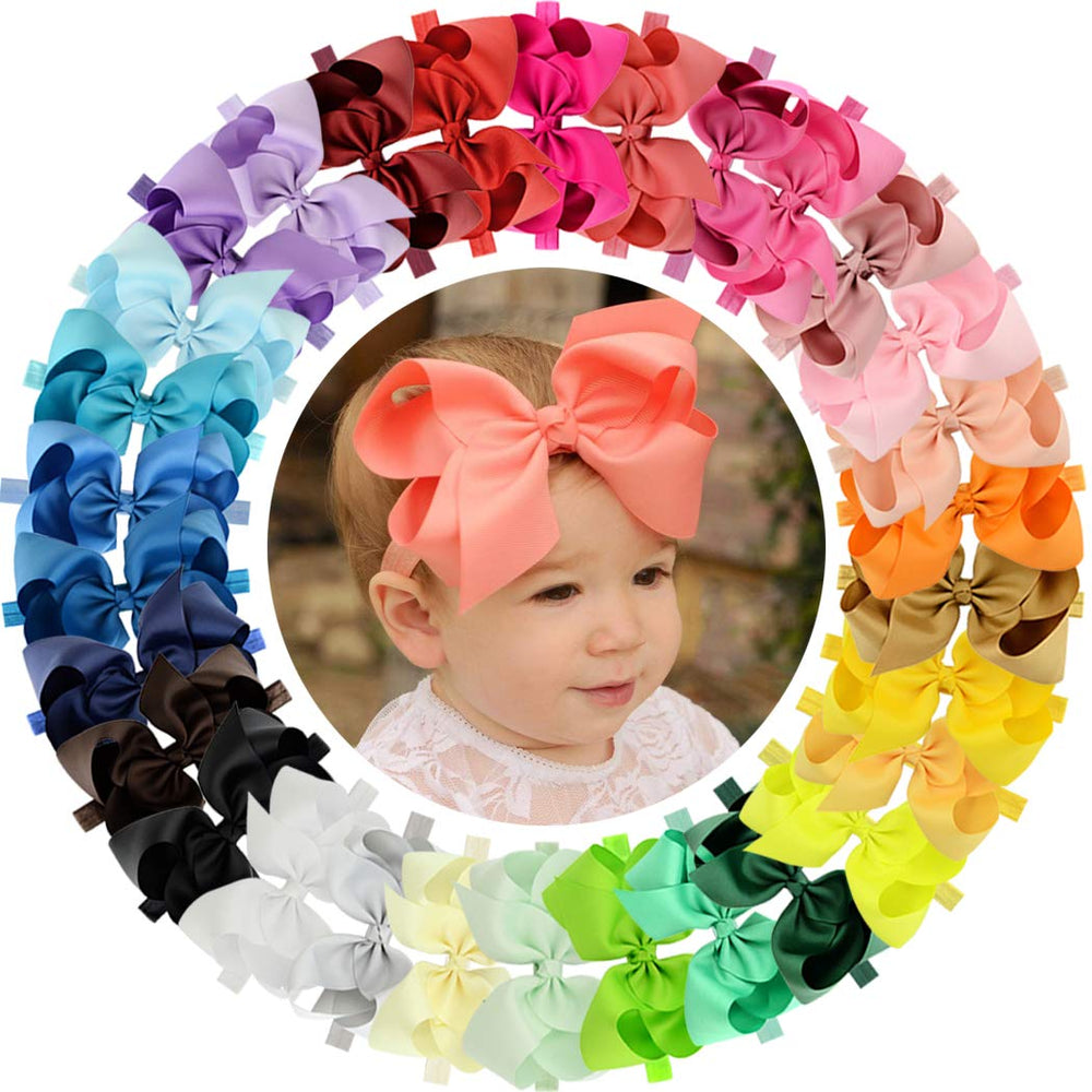 WillingTee 6-inch bow headband for effortless baby styling and comfort