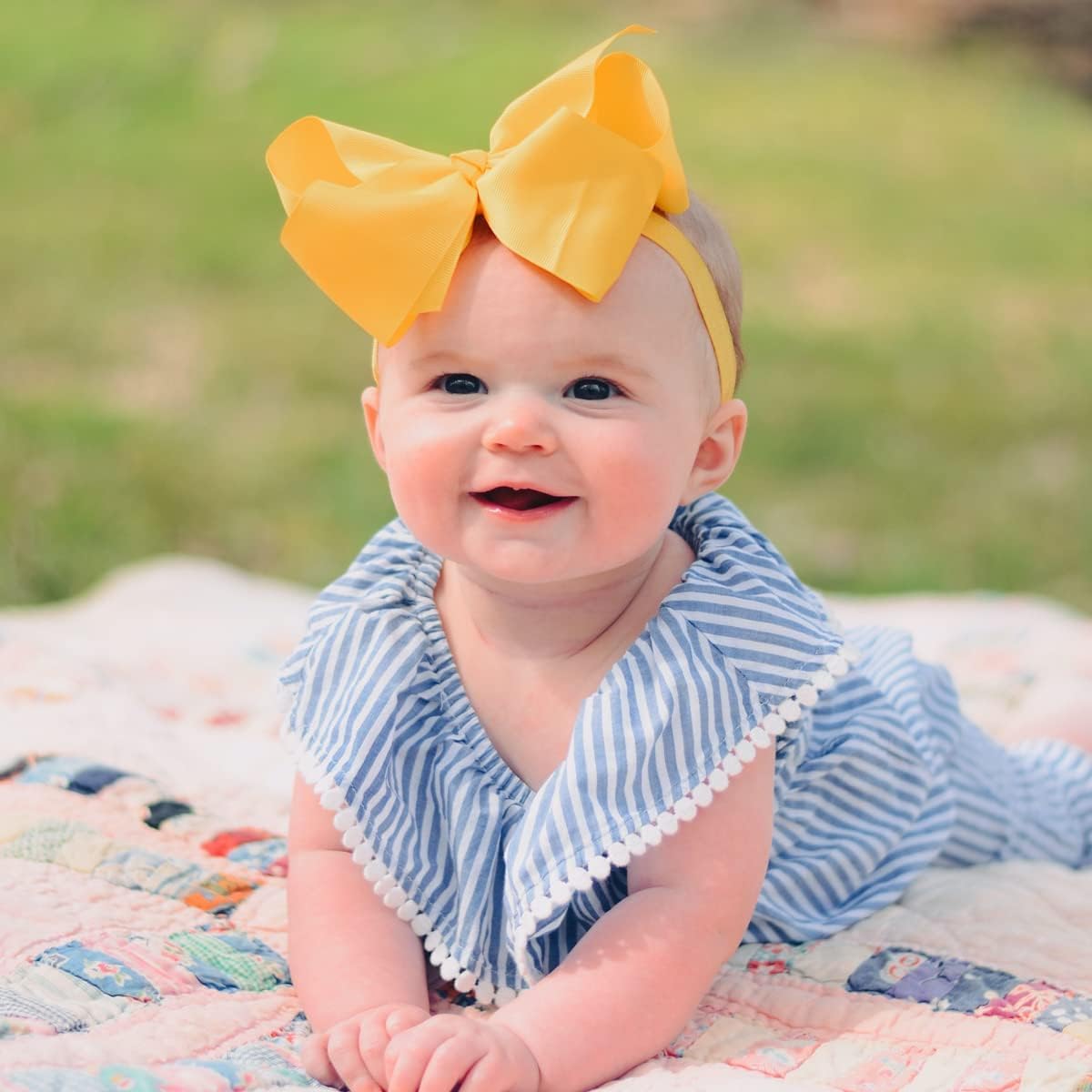 WillingTee large bow headbands add a cute focal point for photos