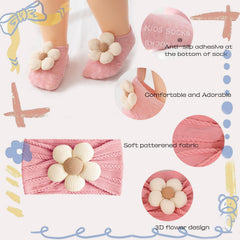 WillingTee socks with non-slip grips for crawling and early walking