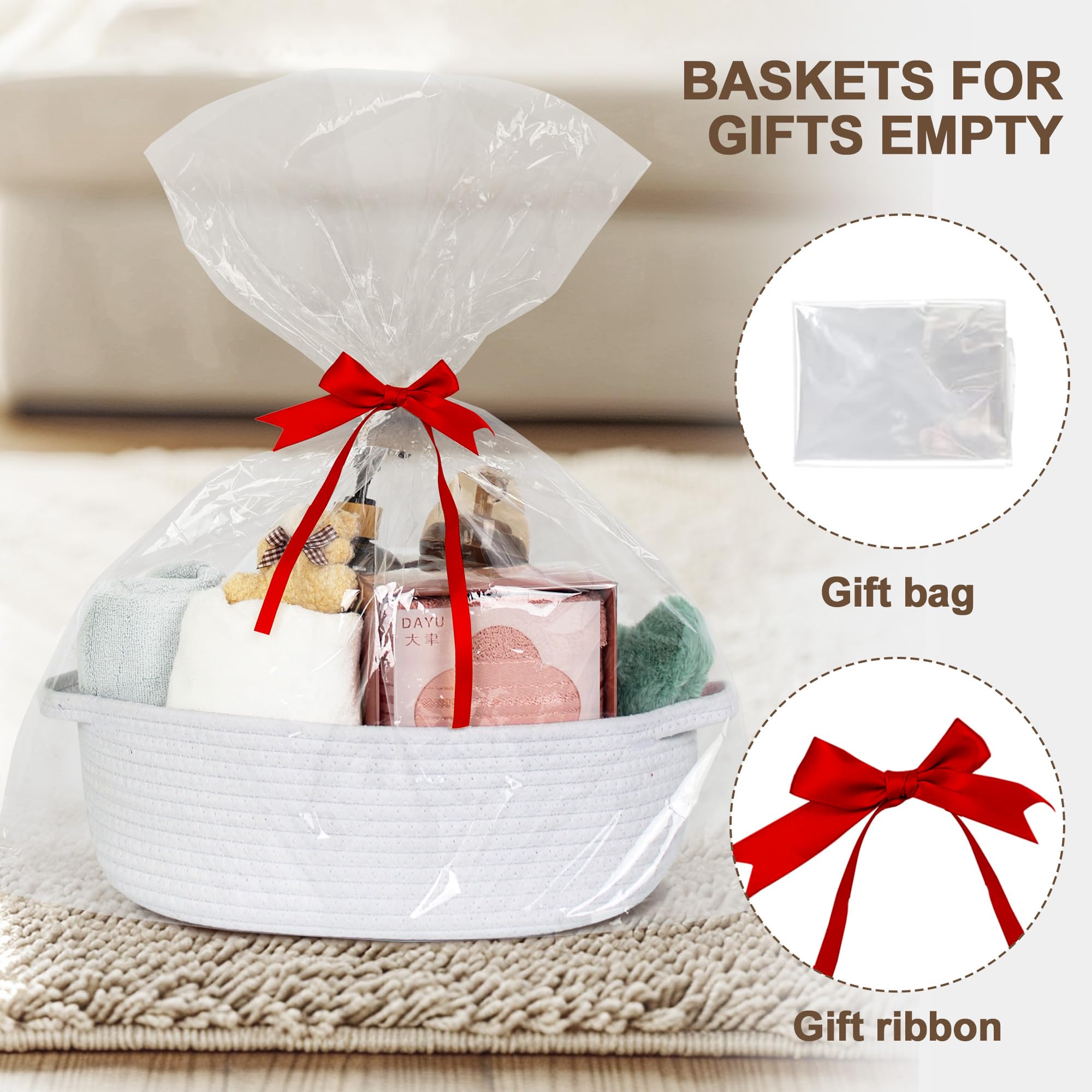 WILLITAT cotton rope basket organized storage for living spaces.