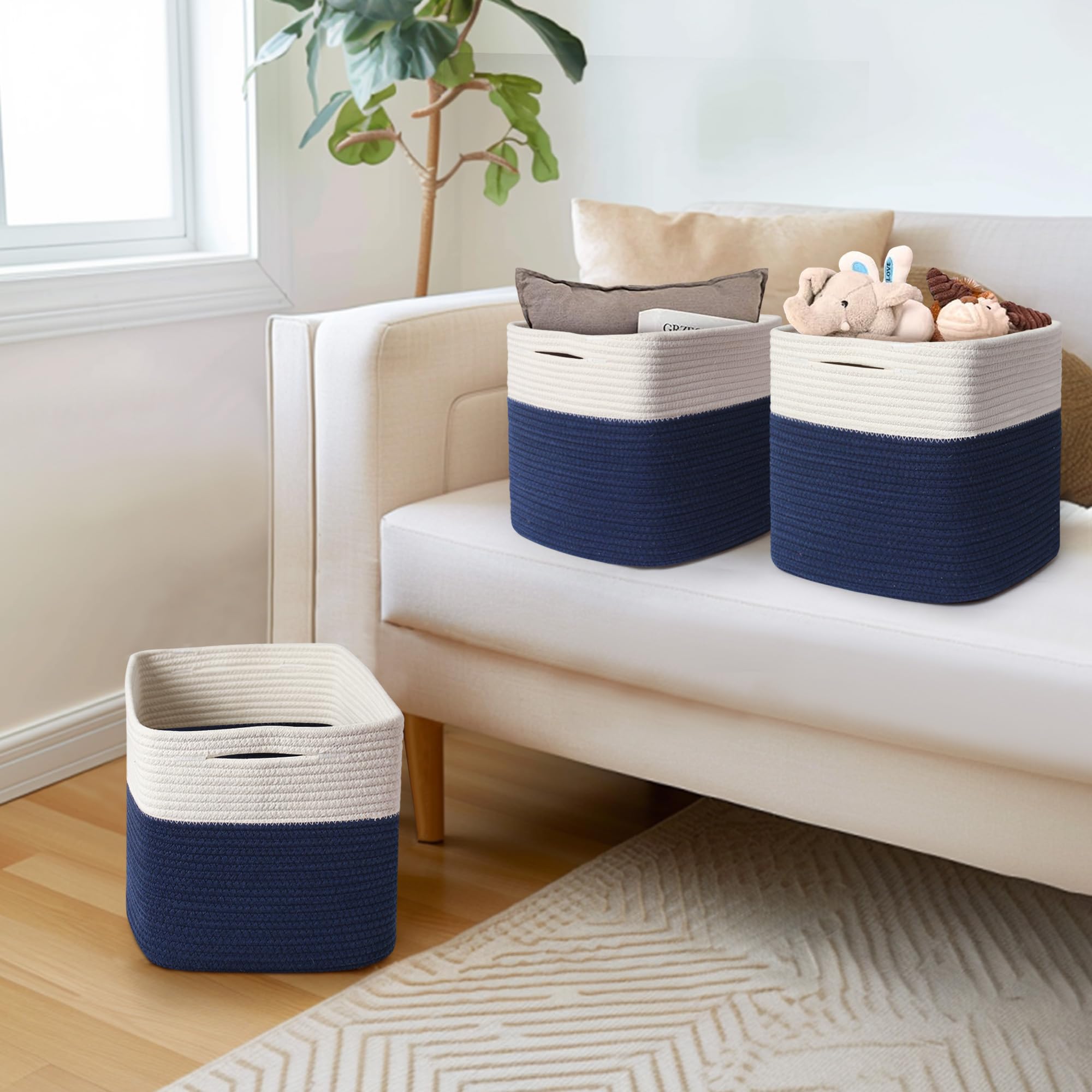 Willitat bins fit standard cube shelves and cubby systems.