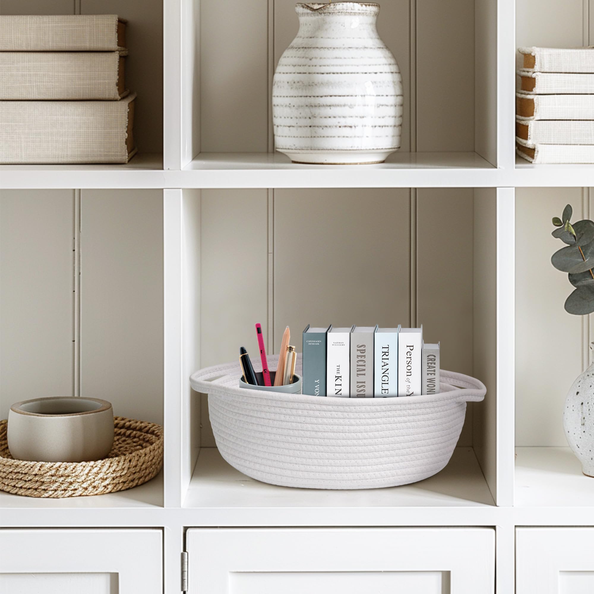 WILLITAT versatile storage for remotes, magazines, and towels in any room.