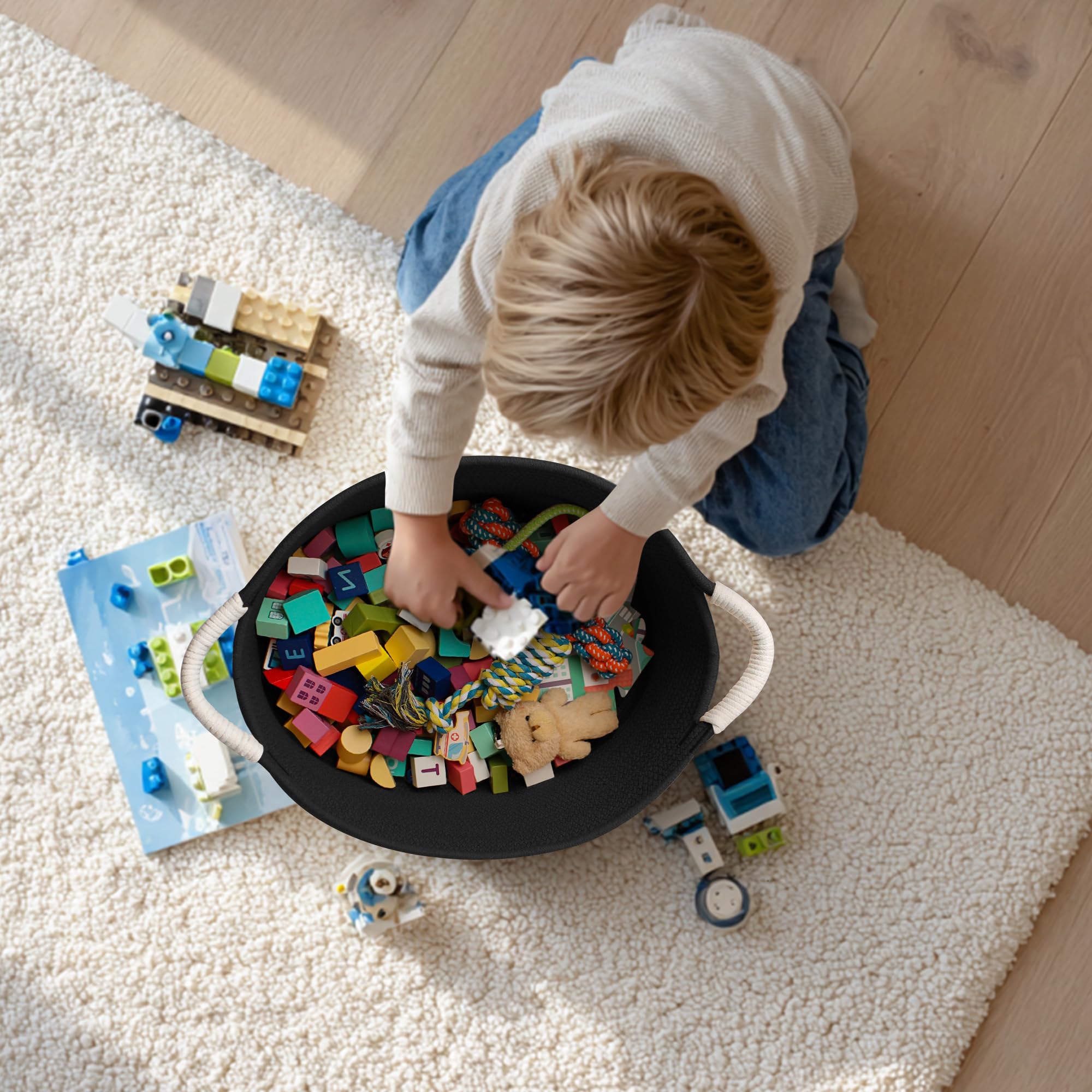 Willitat multi-purpose pet storage bin used for toys, blankets, and more
