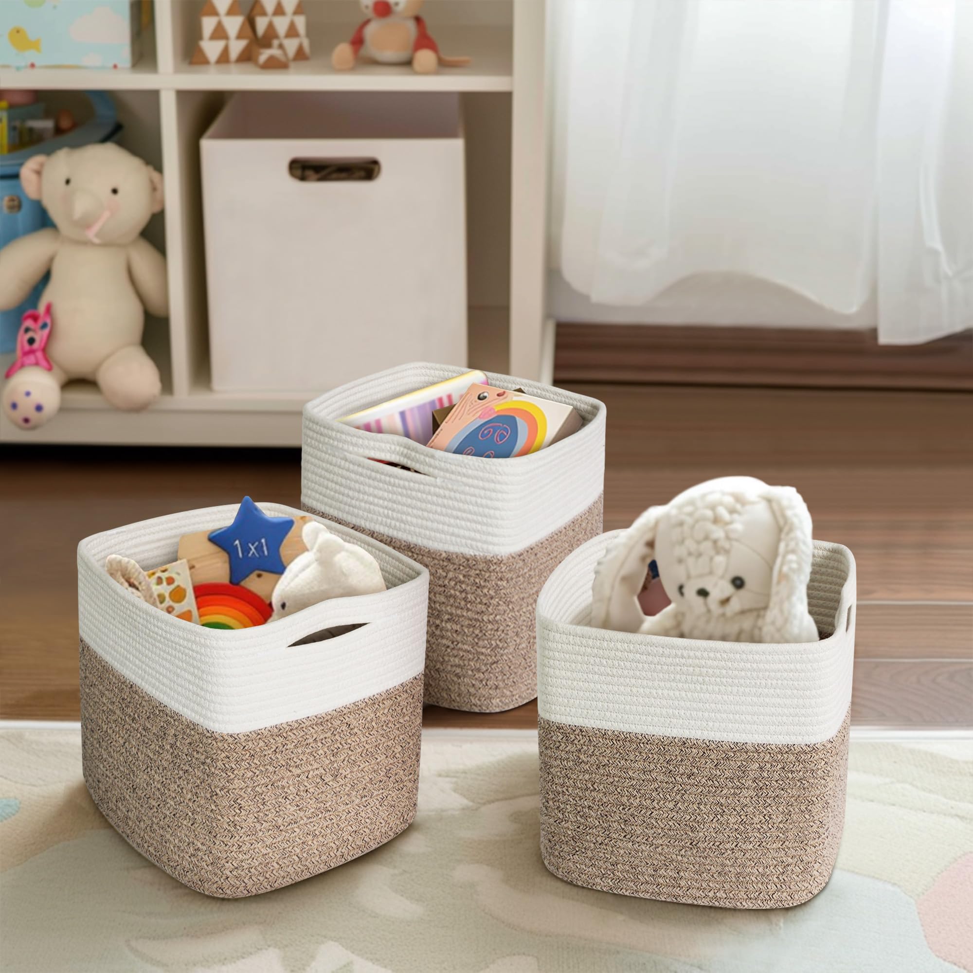 Willitat multi-purpose basket designed for nursery, playroom, and closet organization.