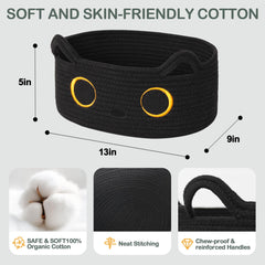 WILLITAT woven cotton rope texture with soft edges for safe daily use