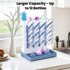 WillMall back-wall space-saving bottle rack keeps bottles organized