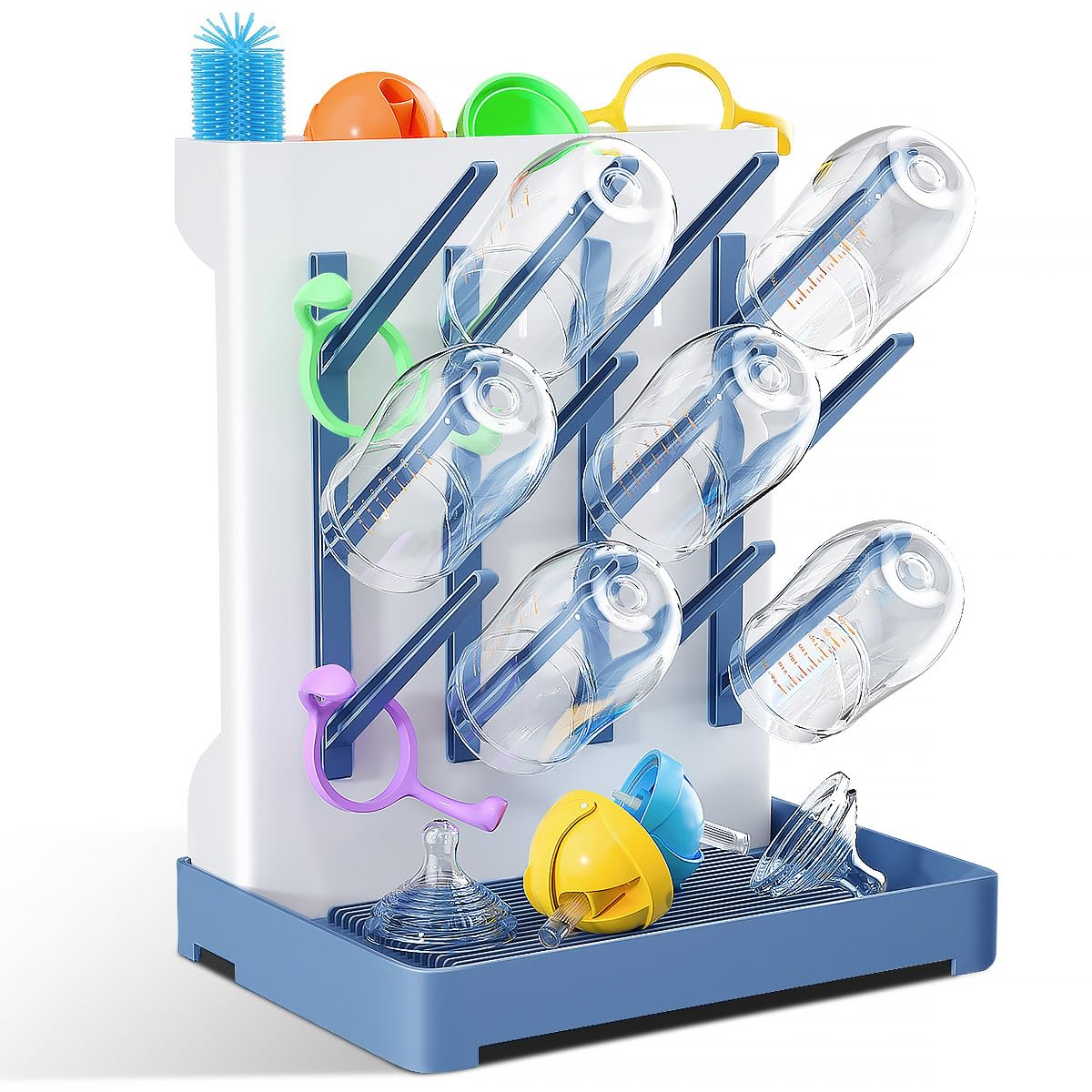 WillMall bottle drying rack with vertical space-saving design for busy kitchens