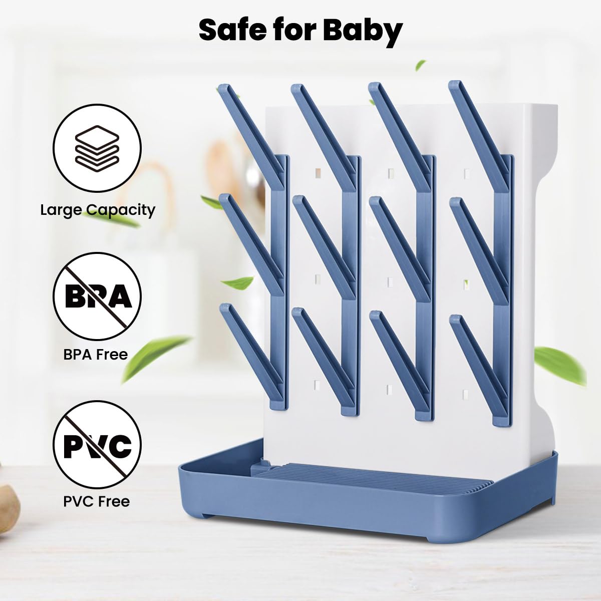 WillMall removable drain tray prevents water pooling for easy cleaning