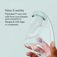Willow 360 Flextubes dishwasher-safe and BPA-free for safe, convenient pumping