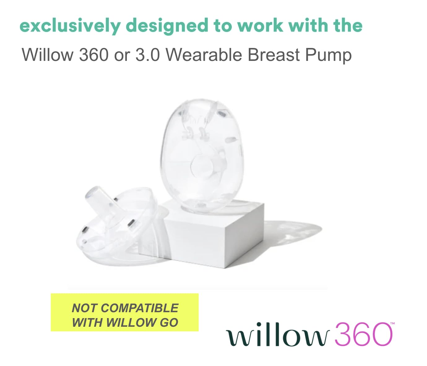 Willow 360 flange assembly in hand for quick setup.