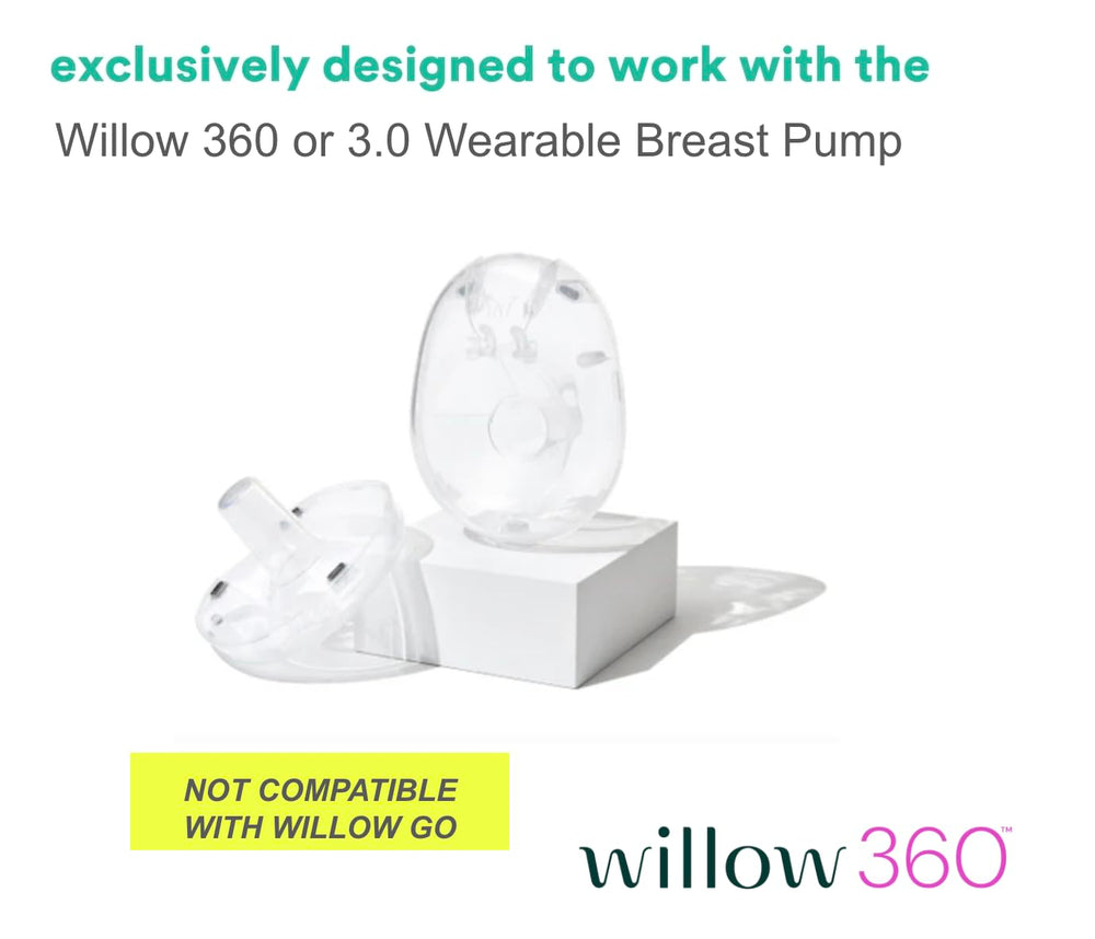 Willow 360 flange assembly in hand for quick setup.