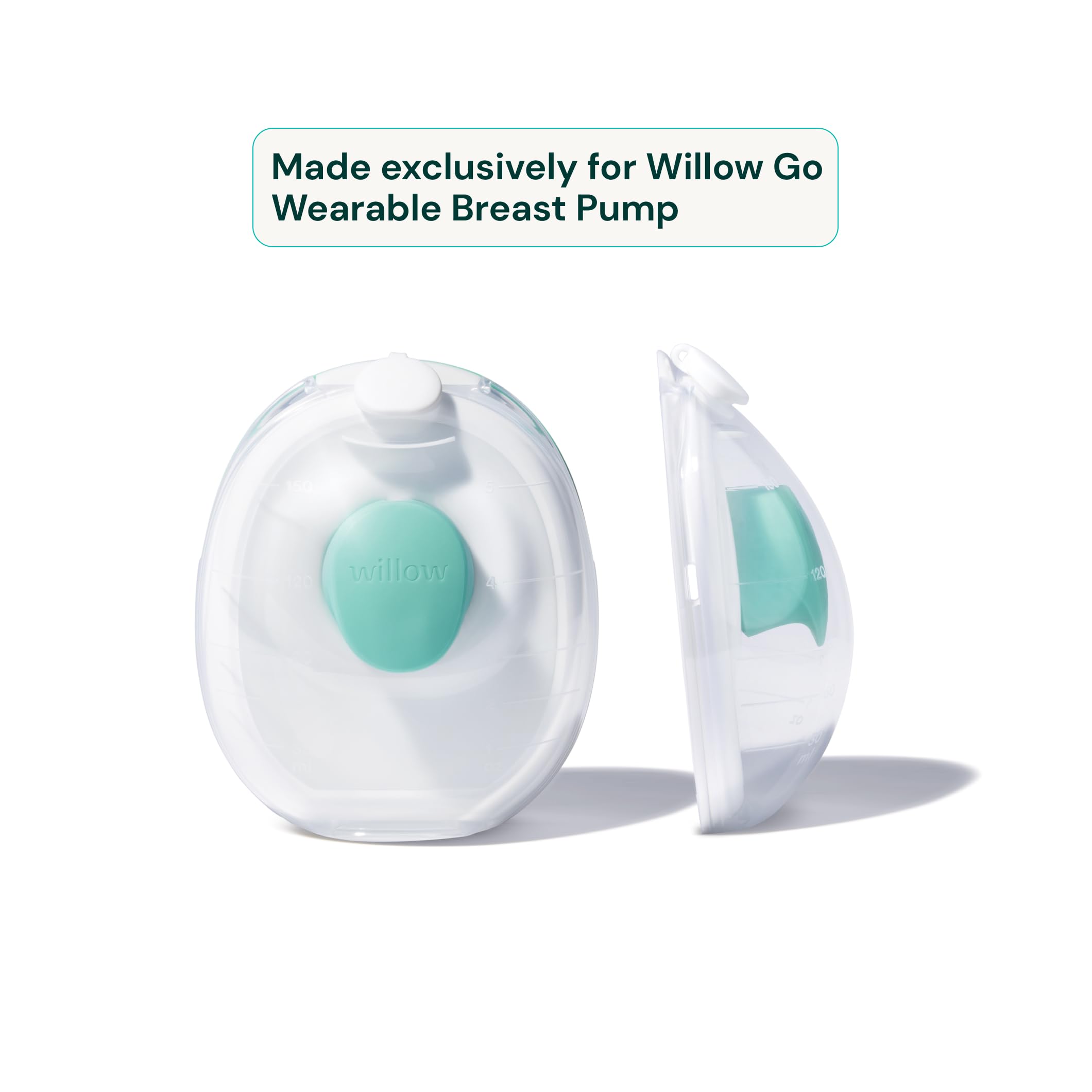 Willow Go 5-ounce and 7-ounce capacity options for flexible storage