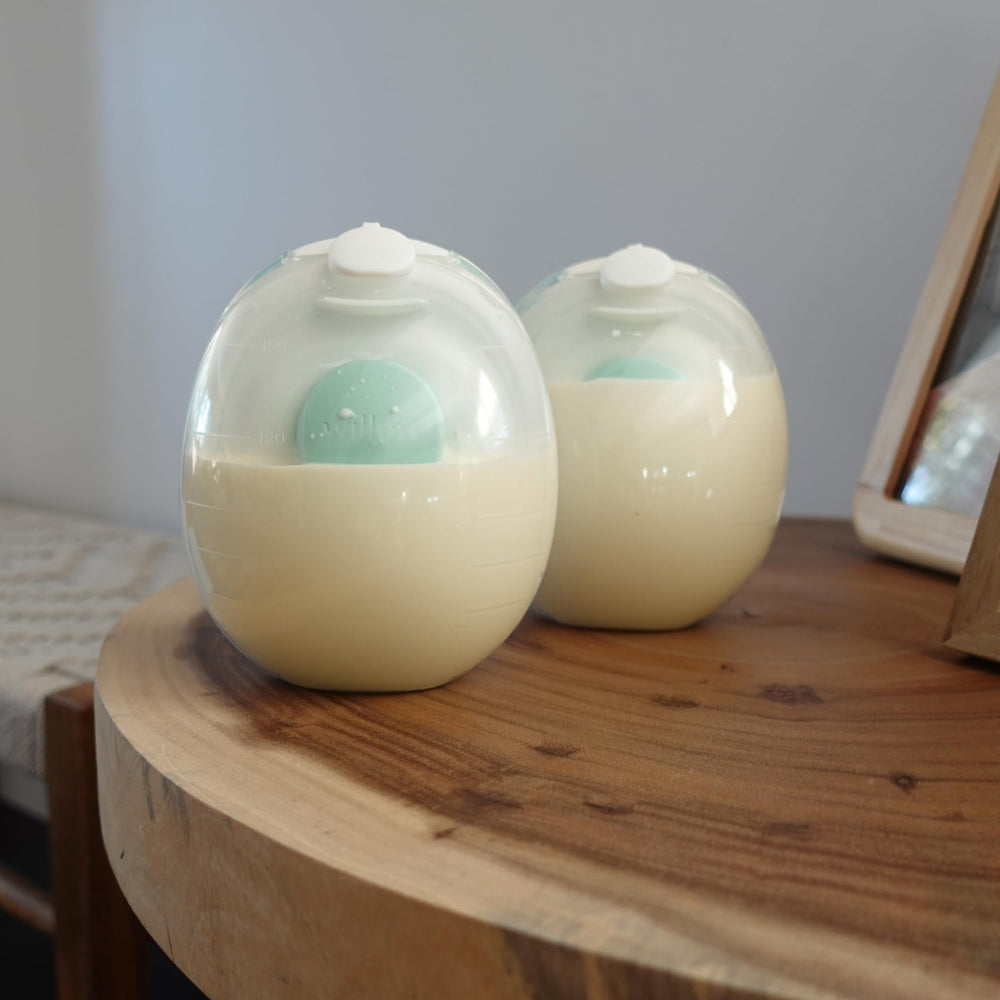 Willow Go 5oz container ready to pour into bottles or storage bags
