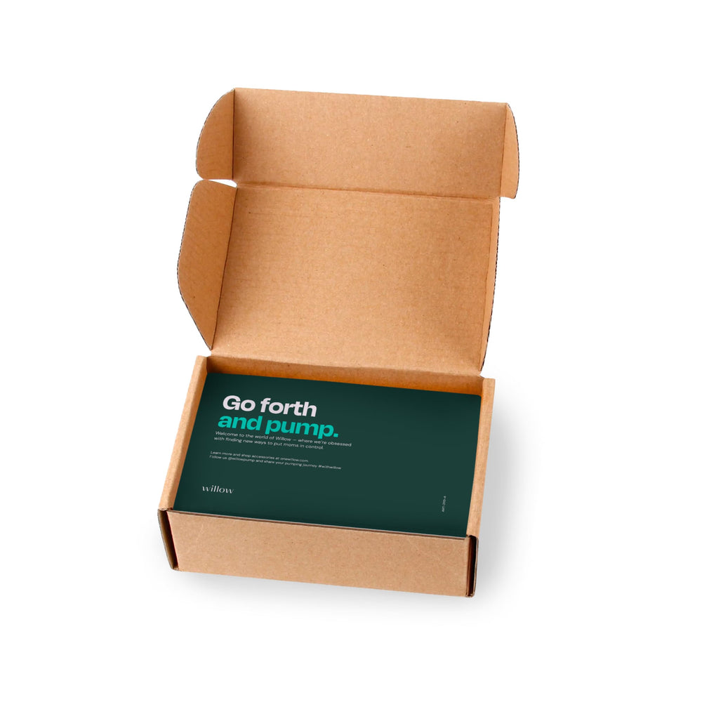 Willow Go dishwasher-safe components for easy cleaning after pumping.