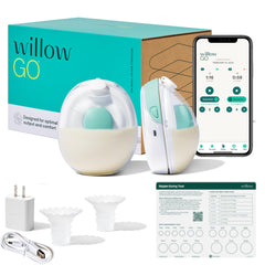 Willow Go wearable breast pump in bra enables hands-free pumping
