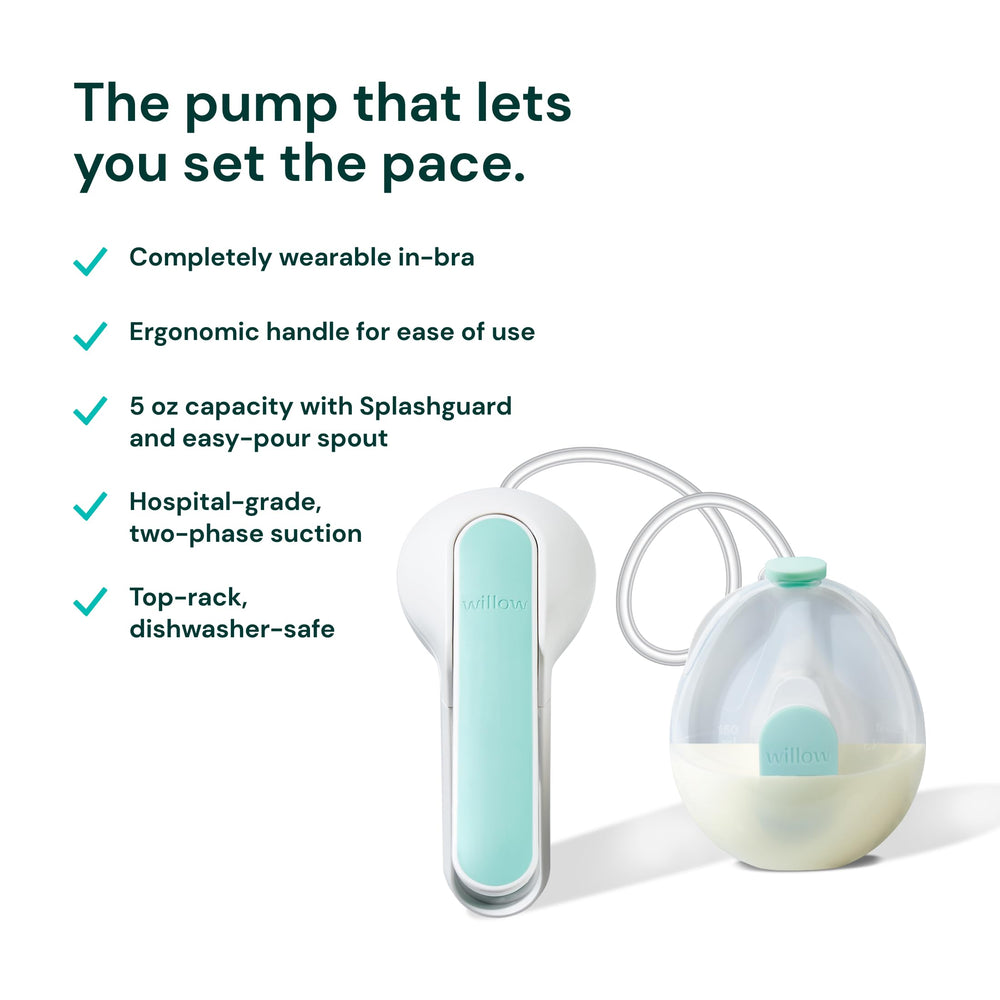 Willow Wave ergonomic-handle shown for comfortable control.