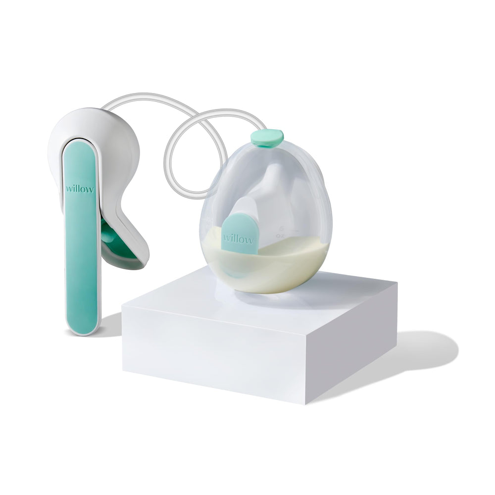 Willow Wave in-bra pump enabling discreet, hands-free pumping.