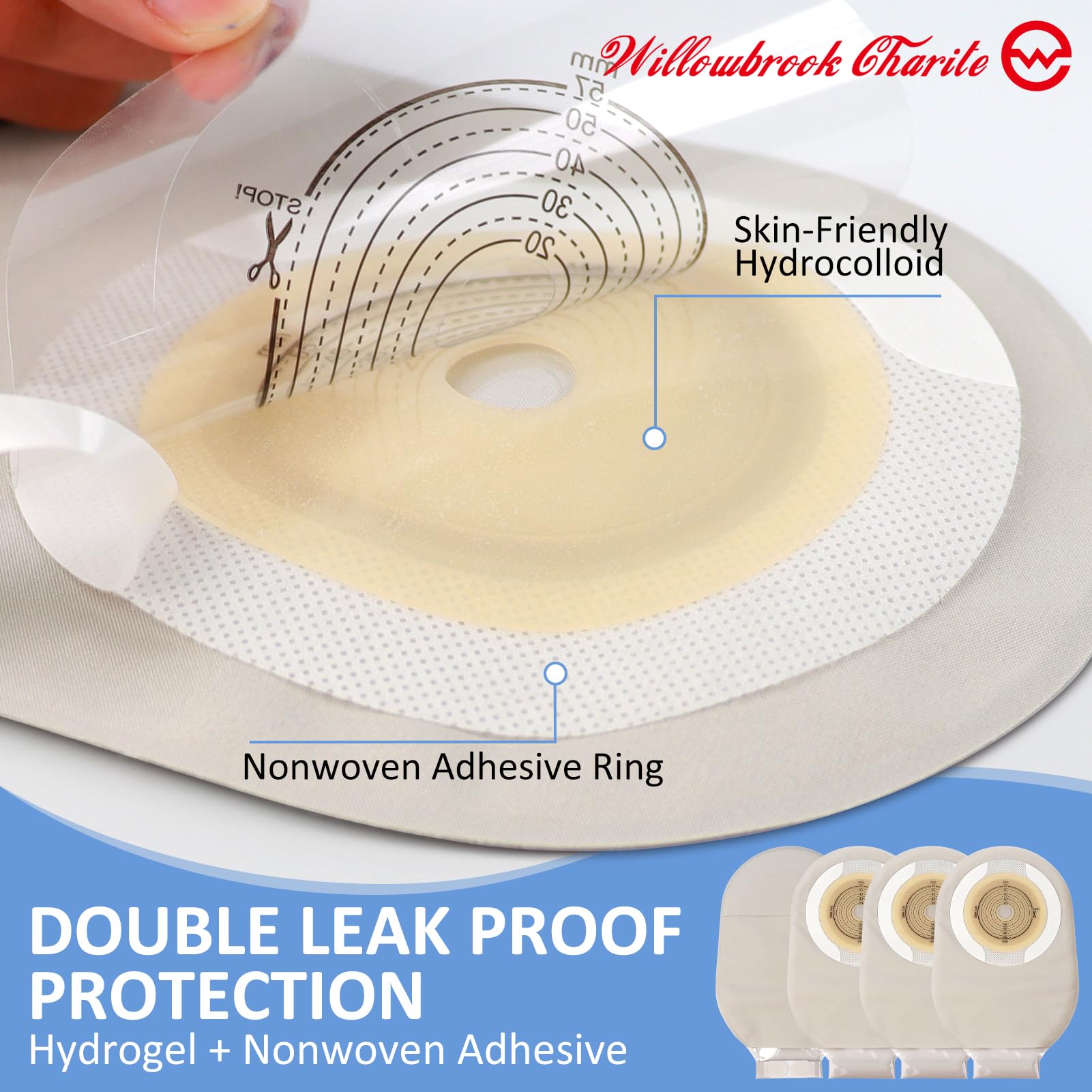 Willowbrook Charite cut-to-fit flange at 2 1/4 inch for personalized fit