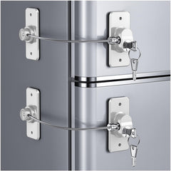 WILNIRY 2-pack refrigerator door lock with adhesive for kitchen safety