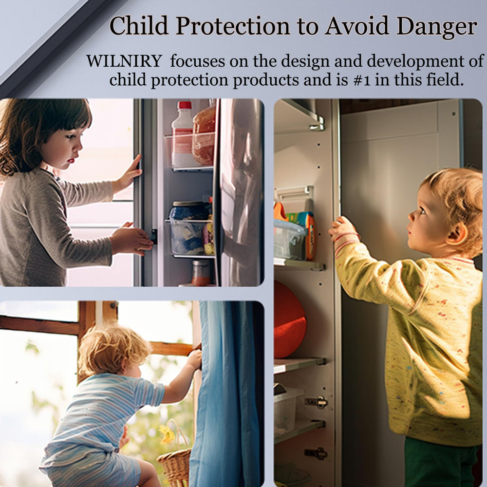 WILNIRY fridge safety lock prevents hazards and curious access.