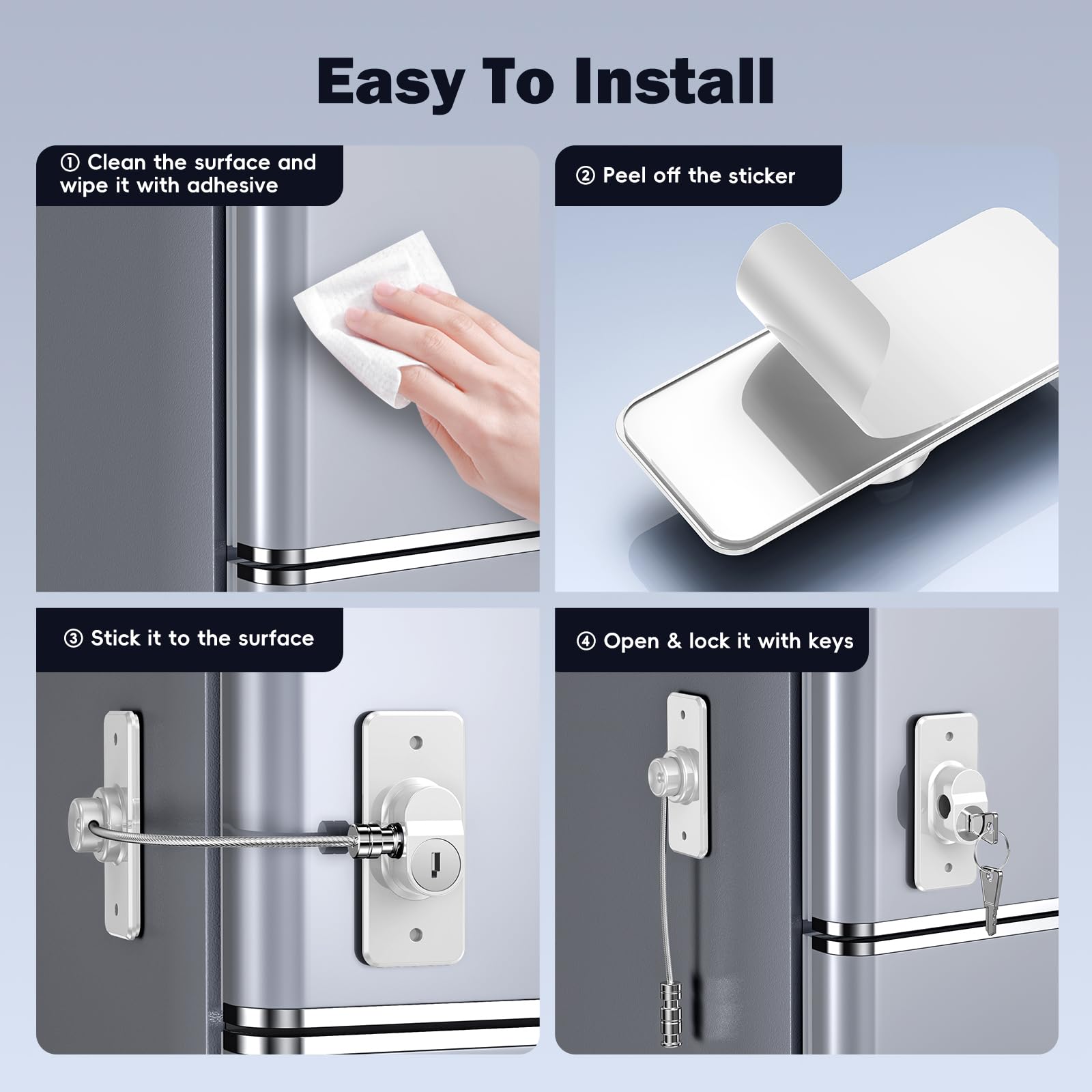 WILNIRY two keys included for easy access and quick use