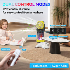 Wilody misting fan 120-degree oscillation for wide-area airflow.