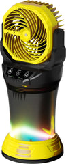 Wilody misting fan with remote for portable outdoor cooling.
