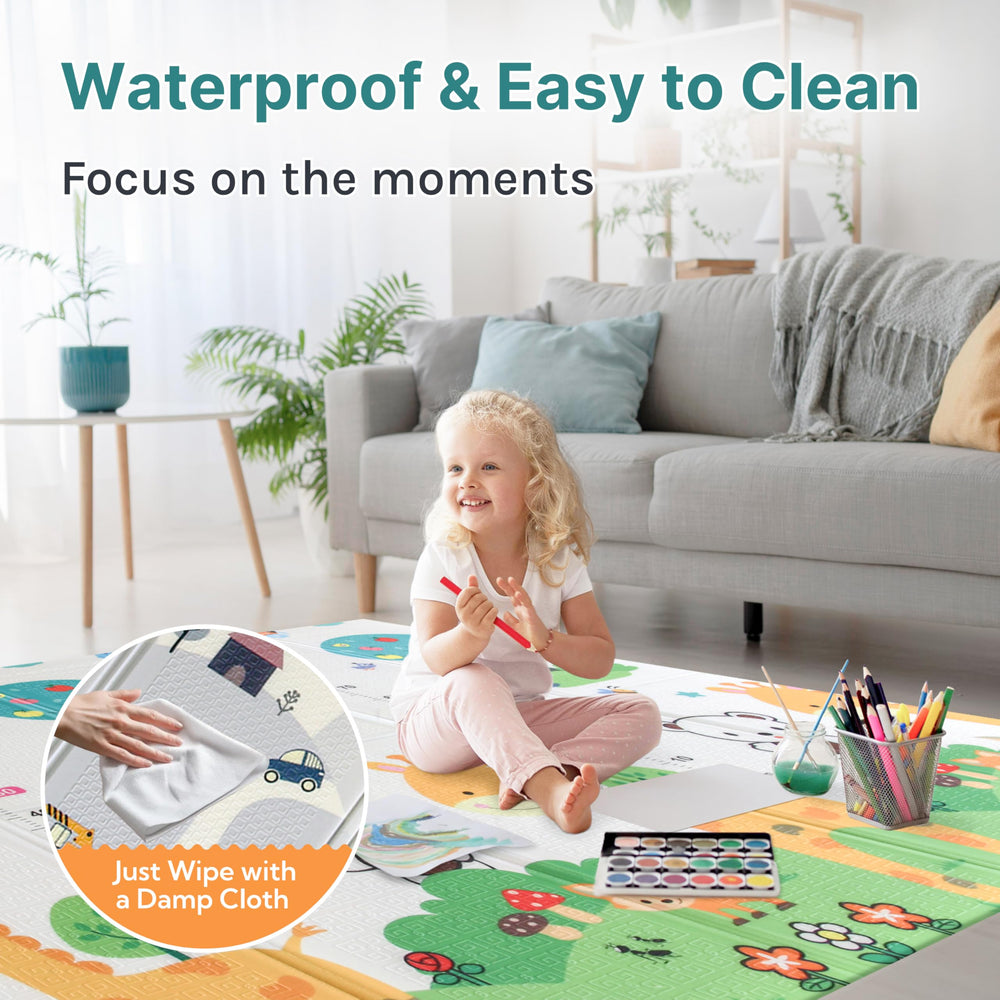 Wiltology Playmat hypoallergenic, non-toxic materials ensure safe infant use