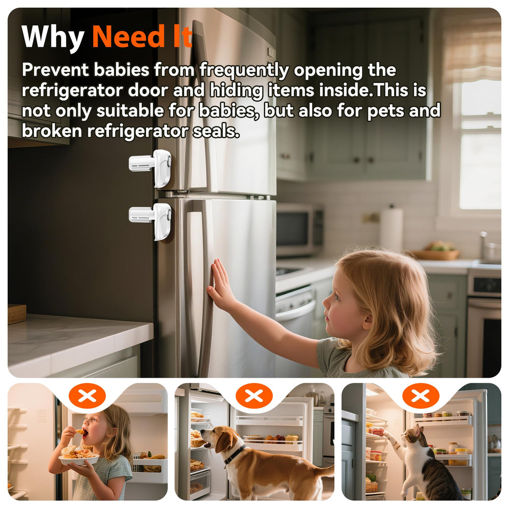 WILZEIMY durable ABS fridge lock emphasizing non-toxic long-lasting material