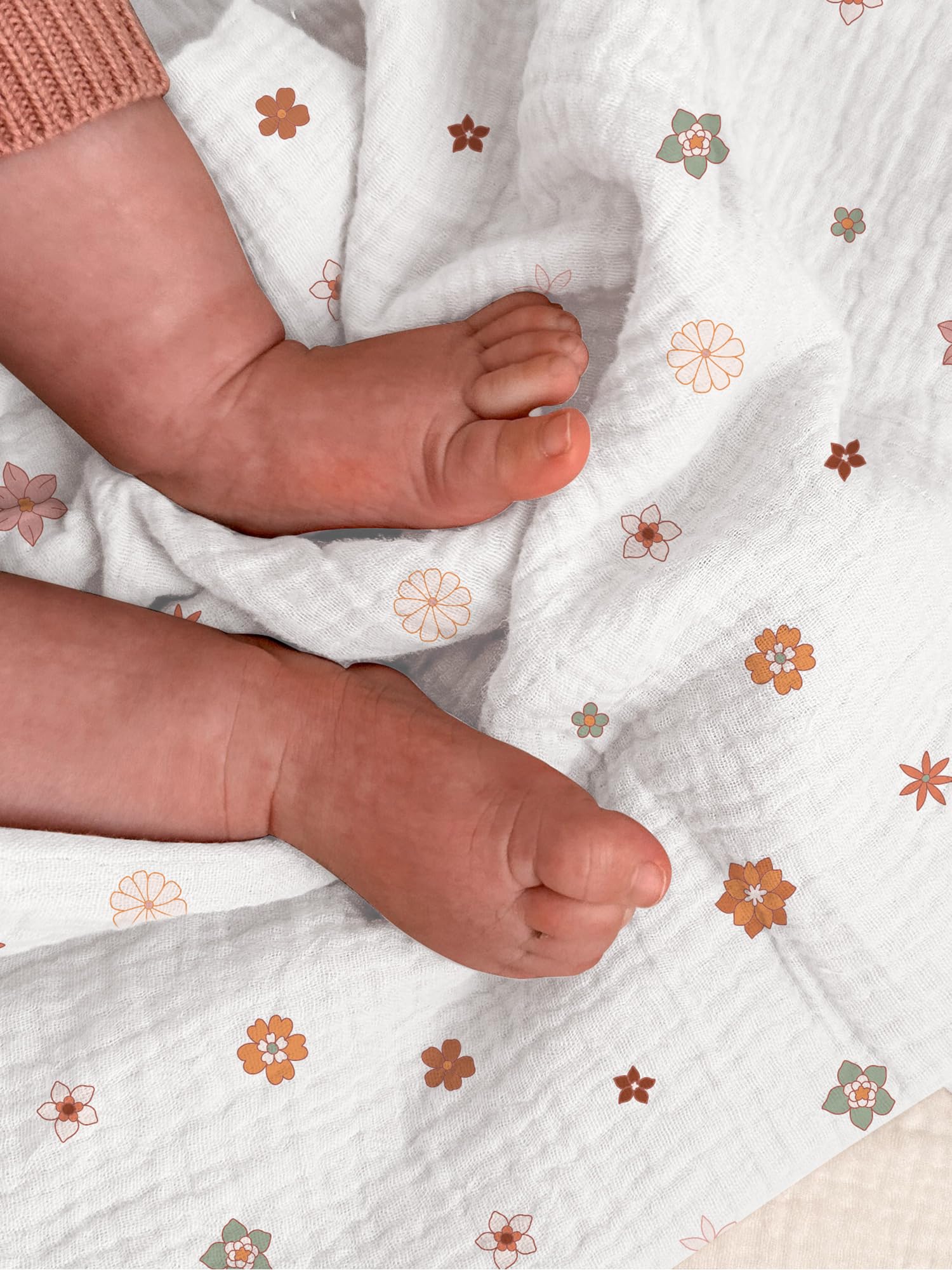Wimist Flower-B swaddle doubles as a lightweight changing pad for quick changes