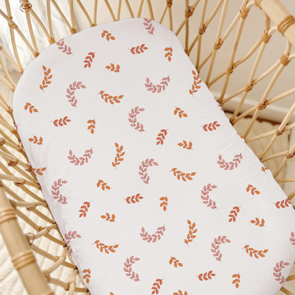 Close-up of breathable muslin fabric on a Wimist lounger cover.