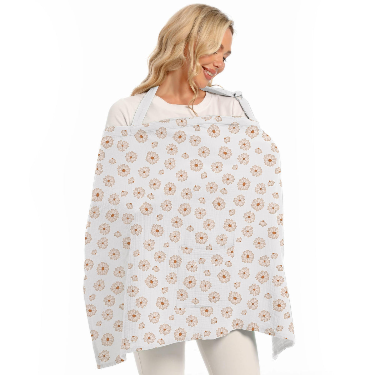 Wimist Wimst nursing cover provides privacy during feeding in public spaces.